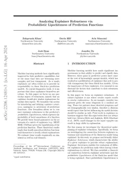 Analyzing Explainer Robustness via Probabilistic Lipschitzness of
  Prediction Functions