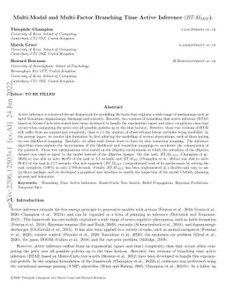 Multi-Modal and Multi-Factor Branching Time Active Inference