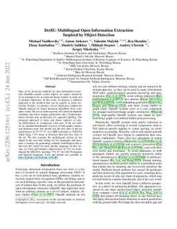 DetIE: Multilingual Open Information Extraction Inspired by Object
  Detection