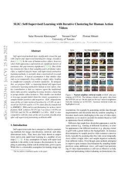 SLIC: Self-Supervised Learning with Iterative Clustering for Human
  Action Videos