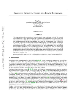 Inverted Semantic-Index for Image Retrieval