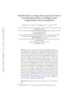 RandStainNA: Learning Stain-Agnostic Features from Histology Slides by
  Bridging Stain Augmentation and Normalization