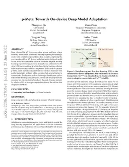 p-Meta: Towards On-device Deep Model Adaptation