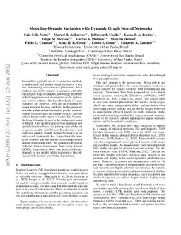 Modeling Oceanic Variables with Dynamic Graph Neural Networks