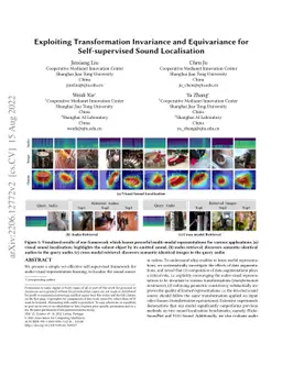Exploiting Transformation Invariance and Equivariance for
  Self-supervised Sound Localisation