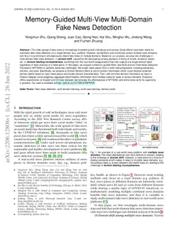 Memory-Guided Multi-View Multi-Domain Fake News Detection