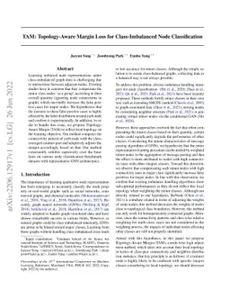 TAM: Topology-Aware Margin Loss for Class-Imbalanced Node Classification