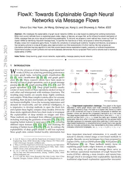 FlowX: Towards Explainable Graph Neural Networks via Message Flows