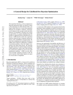 A General Recipe for Likelihood-free Bayesian Optimization