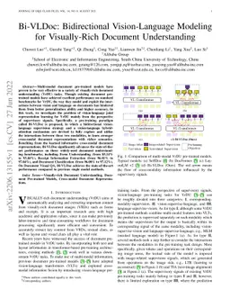 Bi-VLDoc: Bidirectional Vision-Language Modeling for Visually-Rich Document Understanding