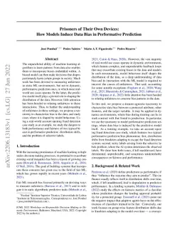 Prisoners of Their Own Devices: How Models Induce Data Bias in
  Performative Prediction