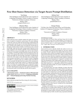 Few-Shot Stance Detection via Target-Aware Prompt Distillation