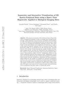 Immersive and Interactive Visualization of 3D Spatio-Temporal Data using
  a Space Time Hypercube