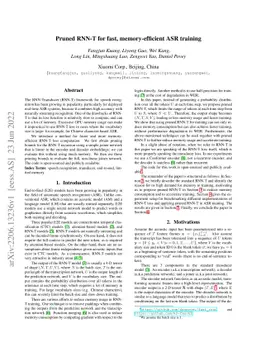 Pruned RNN-T for fast, memory-efficient ASR training