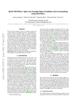 QbyE-MLPMixer: Query-by-Example Open-Vocabulary Keyword Spotting using
  MLPMixer