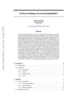 Is Power-Seeking AI an Existential Risk?