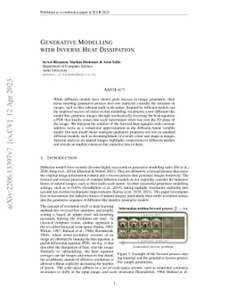 Generative Modelling With Inverse Heat Dissipation