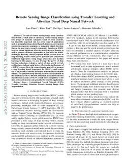 Remote Sensing Image Classification using Transfer Learning and
  Attention Based Deep Neural Network