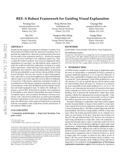 RES: A Robust Framework for Guiding Visual Explanation