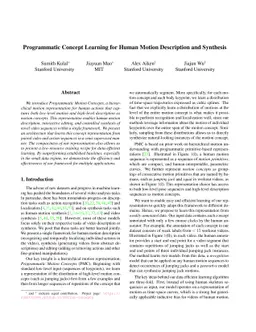 Programmatic Concept Learning for Human Motion Description and Synthesis