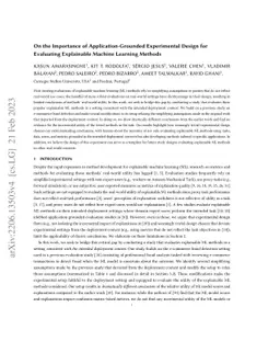 On the Importance of Application-Grounded Experimental Design for
  Evaluating Explainable ML Methods