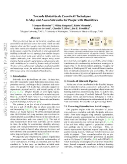 Towards Global-Scale Crowd+AI Techniques to Map and Assess Sidewalks for
  People with Disabilities