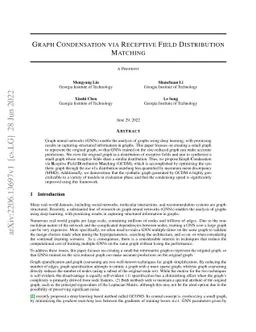Graph Condensation via Receptive Field Distribution Matching
