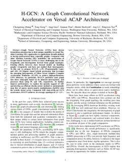 H-GCN: A Graph Convolutional Network Accelerator on Versal ACAP
  Architecture