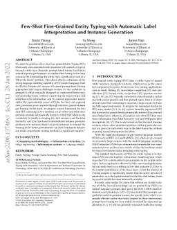 Few-Shot Fine-Grained Entity Typing with Automatic Label Interpretation
  and Instance Generation
