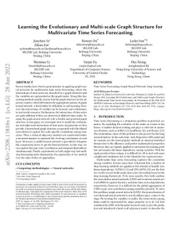 Learning the Evolutionary and Multi-scale Graph Structure for
  Multivariate Time Series Forecasting