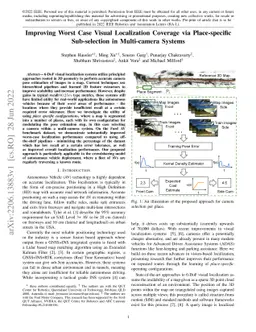 Improving Worst Case Visual Localization Coverage via Place-specific
  Sub-selection in Multi-camera Systems
