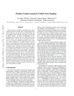 Primitive Graph Learning for Unified Vector Mapping