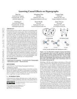 Learning Causal Effects on Hypergraphs