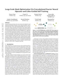 Large Scale Mask Optimization Via Convolutional Fourier Neural Operator
  and Litho-Guided Self Training