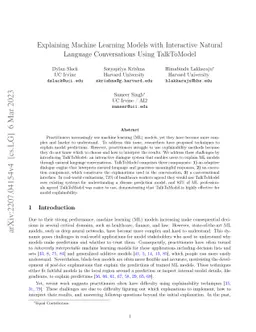 TalkToModel: Explaining Machine Learning Models with Interactive Natural
  Language Conversations