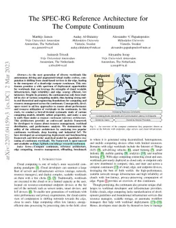 The SPEC-RG Reference Architecture for the Compute Continuum