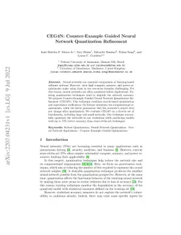 CEG4N: Counter-Example Guided Neural Network Quantization Refinement