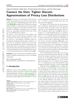 Connect the Dots: Tighter Discrete Approximations of Privacy Loss
  Distributions