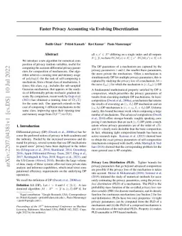 Faster Privacy Accounting via Evolving Discretization