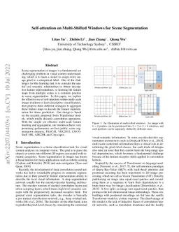 Self-attention on Multi-Shifted Windows for Scene Segmentation