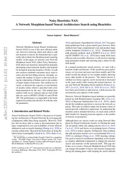 Noisy Heuristics NAS: A Network Morphism based Neural Architecture
  Search using Heuristics