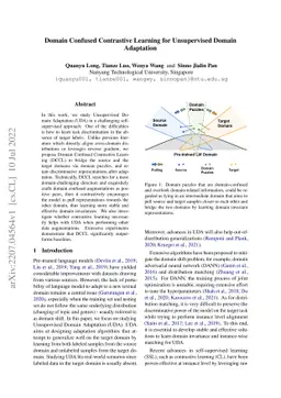 Domain Confused Contrastive Learning for Unsupervised Domain Adaptation