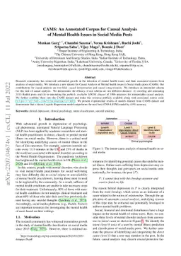 CAMS: An Annotated Corpus for Causal Analysis of Mental Health Issues in
  Social Media Posts