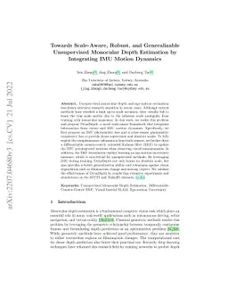 Towards Scale-Aware, Robust, and Generalizable Unsupervised Monocular
  Depth Estimation by Integrating IMU Motion Dynamics