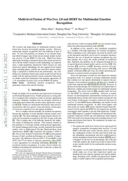 Multi-level Fusion of Wav2vec 2.0 and BERT for Multimodal Emotion
  Recognition