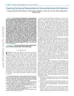 Exploring Contextual Relationships for Cervical Abnormal Cell Detection