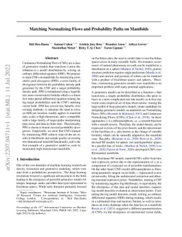 Matching Normalizing Flows and Probability Paths on Manifolds