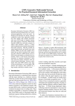 GMN: Generative Multi-modal Network for Practical Document Information
  Extraction