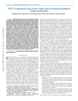 PCCT: Progressive Class-Center Triplet Loss for Imbalanced Medical Image
  Classification