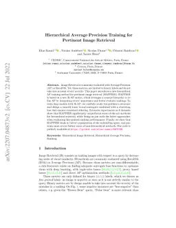 Hierarchical Average Precision Training for Pertinent Image Retrieval